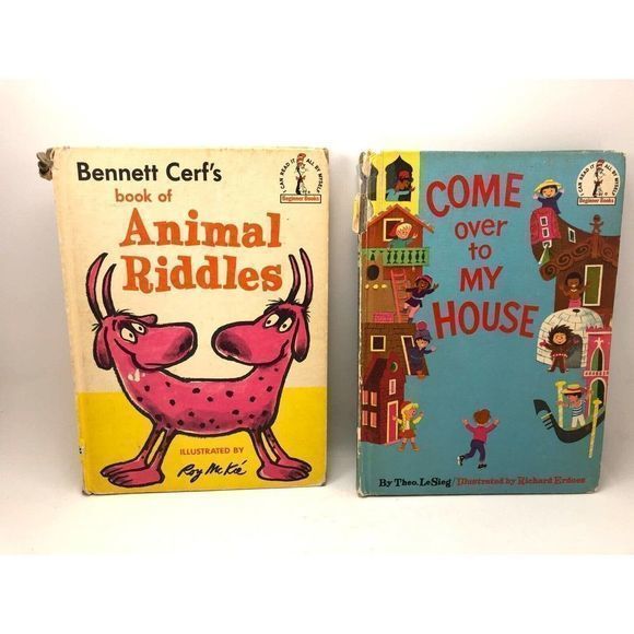 Lot Of 5 Vintage Dr. Seuss‎ Hardback Books 1964-74 Tubby / My House / Go Home - Picture 4 of 12